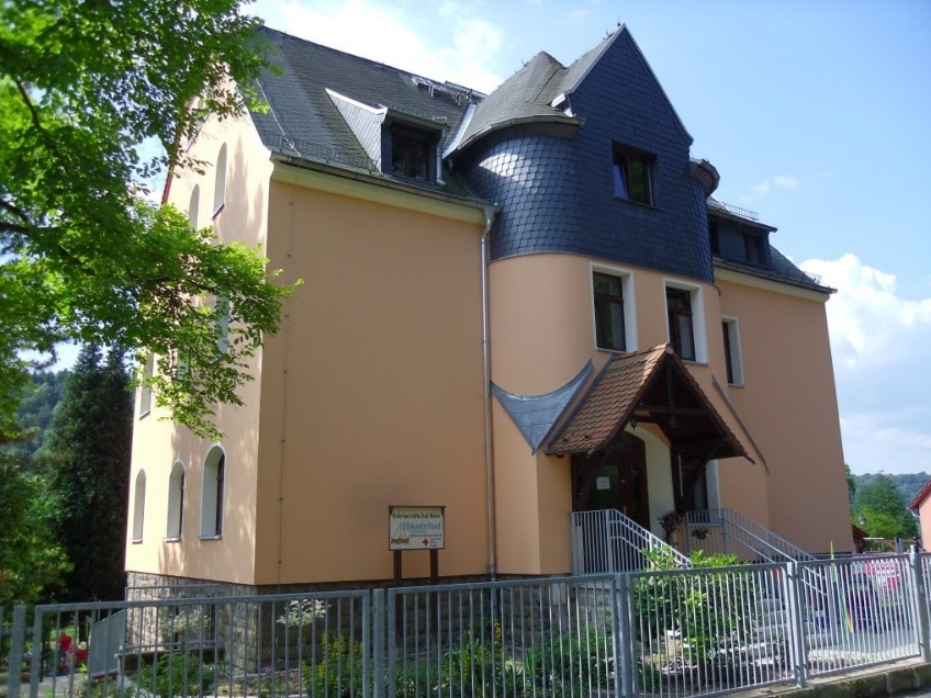 Die Kindertagesstätte Stadt Wehlen in der Außenansicht