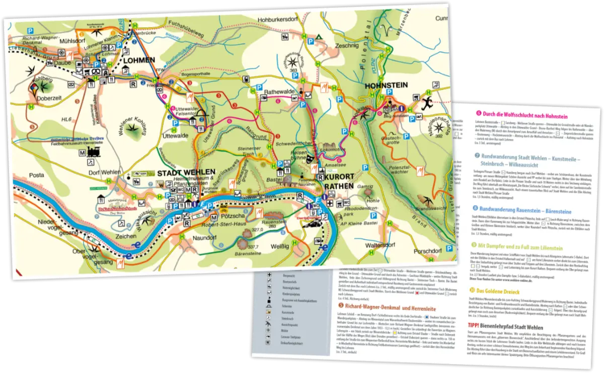 Wanderplan Stadt Wehlen/Lohmen - Link zur PDF-Datei